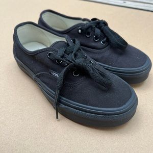Black Authentic Vans